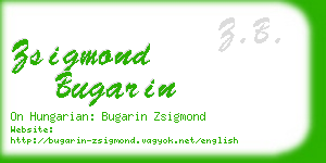 zsigmond bugarin business card